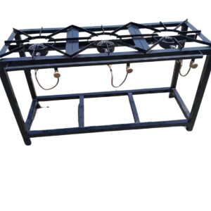 Three-Burner Low-Pressure Mild Steel Gas Stove