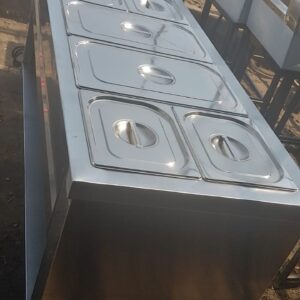 7-Portion-Stainless-Steel-Food-Serving-Warmer-Display