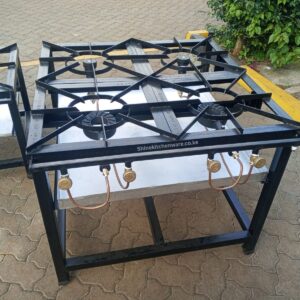Mild Steel 4-Burner Commercial Gas Cooker