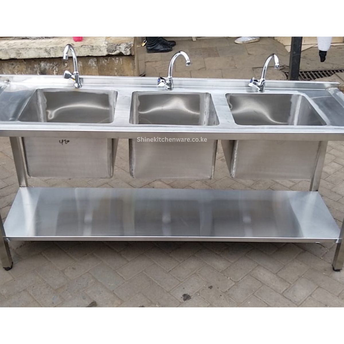 Stainless Triple Sink
